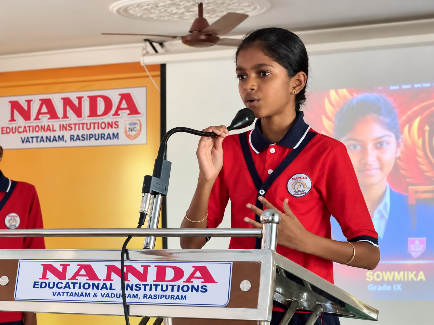 Student election campaign at Ananda International School